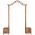 Arcada de gradina cu jardiniera 180x40x218 cm lemn masiv acacia