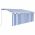 Copertina retractabila manual cu stor, albastru/alb, 3,5 x 2,5 m