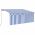 Copertina retractabila manual cu stor, albastru/alb, 3,5 x 2,5 m