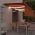 Copertina retractabila manual cu stor/LED portocaliu/maro 6 x 3 m