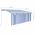 Copertina retractabila manual cu stor/LED albastru/alb 3,5 x 2,5m