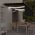 Copertina retractabila manual cu stor/LED, antracit, 6 x 3 m