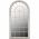 Oglinda de gradina arcada rustica 60x116 cm interior & exterior
