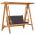 Balansoar cu perna, 170 x 96.5 x 171 cm, lemn masiv de tec