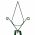 Suporturi plante gradina 2 buc. verde inchis 35 x 35 x 195 cm, fier