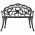 Banca bistro, bronz, 100 cm, aluminiu turnat