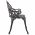 Banca bistro, bronz, 100 cm, aluminiu turnat