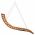Balansoar pat, 115 x 147 x 46 cm, lemn masiv curbat cu finisaj tec