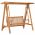 Balansoar cu perna, 170 x 96.5 x 171 cm, lemn masiv de tec