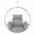 Scaun suspendat, transparent/argint/ gri, BUBBLE TIP 1