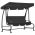 Balansoar de exterior cu copertina, antracit