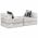 Canapea puf modulara cu 3 locuri, material textil