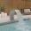Fantana de piscina cu LED