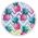 Prosop mare de plaja, super absorbant, forma rotunda, diametru 150 cm, model Ananas