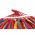 Hamac Multicolor Simplu (1 persoana), 190 x 80 cm, cu bara de 40 cm - rosu
