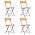 Set mobilier de exterior pliabil