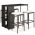 Set mobilier bar de gradina cu perne