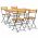 Set mobilier de exterior pliabil