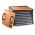 Deshidrator cu 9 tavi si timer, complet din inox - Excalibur gri