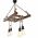 Candelabru All Design, handmade, 80x34x60 cm, Walnut