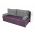 Canapea extensibila Alfi 192x80x77 cm cu lada de depozitare, Purple/Light Grey