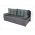 Canapea extensibila Alfi Grey 192x80x77 cm cu lada de depozitare, Stripes