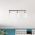 Lustra Balcova N-341, Noor, 25 x 64 cm, 3 x E27, 100W, argintiu