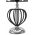 Lampa de masa Darky Silver, Mauro Ferretti, Ø28 x 44.5 cm, 1 x E27, 40W, fier/PVC/textil