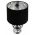 Lampa de masa Darky Silver, Mauro Ferretti, Ø28 x 44.5 cm, 1 x E27, 40W, fier/PVC/textil