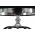 Lampa de masa Darky Silver, Mauro Ferretti, Ø28 x 44.5 cm, 1 x E27, 40W, fier/PVC/textil