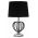Lampa de masa Darky Silver, Mauro Ferretti, Ø28 x 44.5 cm, 1 x E27, 40W, fier/PVC/textil