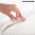 Perna cervicala viscoelastica, InnovaGoods, Conforti, contur ergonomic, 62 x 36 x 14 cm, alb/gri
