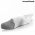 Perna cervicala viscoelastica, InnovaGoods, Conforti, contur ergonomic, 62 x 36 x 14 cm, alb/gri