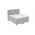 Pat matrimonial, Luxury Stockholm, 180x200 cm, saltea tip Pocket, topper memory, Gri