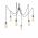 Candelabru Kabluni MR - 906, Opviq, 126 x 102 cm, 6 x E27, 100W, chrome