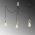 Lustra Kabluni MR - 905, Opviq, 96 x 6 x 102 cm, 3 x E27, 40W, chrome