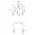 Candelabru Likya N-1010, Noor, 110 x 128 cm, 6 x E27, 100W, negru