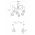 Candelabru Oylat N-1034, Noor, 110 x 138 cm, 6 x E27, 100W, negru