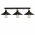 Lustra Berceste N-660, Noor, 80 x 16 cm, 3 x E27, 100W, negru