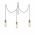 Lustra Kabluni MR - 905, Opviq, 96 x 6 x 102 cm, 3 x E27, 40W, chrome