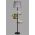 Lampadar cu 3 rafturi, Luin, 8270-2E27, 60 W, metal/lemn/textil