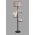 Lampadar cu 3 rafturi, Luin, 8270-8, E27, 60 W, metal/lemn/textil