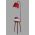 Lampadar cu masuta, Luin, 8272-2, E27, 60 W, metal/lemn/textil