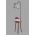Lampadar cu masuta, Luin, 8272-8, E27, 60 W, metal/lemn/textil