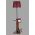 Lampadar cu rafturi, Luin, 8274-1, E27, 60 W, metal/lemn/textil