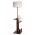 Lampadar cu rafturi, Luin, 8274-7, E27, 60 W, metal/lemn/textil