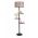 Lampadar cu 3 rafturi, Luin, 8270-8, E27, 60 W, metal/lemn/textil