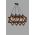Candelabru, Luin, 8309-4, E27, 60 W, lemn/metal