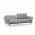 Canapea extensibila Ron Sofabed, Futon, 3 locuri, 190x125 cm, metal, gri