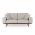 Canapea fixa Istanbul, Ndesign, 2 locuri, 187x95x86 cm, lemn, ecru